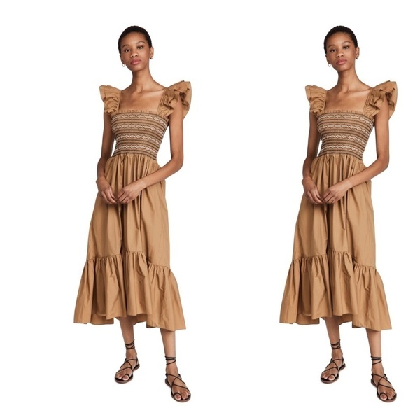 Cara Cara Dress NWT Ruby Dress in Khaki Mixed New XL - Picture 8 of 12